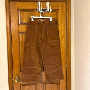 NWT EVERLANE rust colored corduroy barrel pants size 10